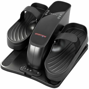 SPORTNOW Mini pedalier, 12 viteze, ecran LED, telecomandă, antiderapant, portabil, metal, plastic, negru | Aosom Romania imagine
