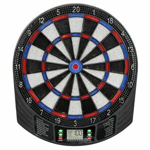 SPORTNOW Set electronic de darts cu vârfuri moi, ecrane LED duble, 33 de jocuri, 202 de variante, până la 8 jucători | Aosom Romania imagine
