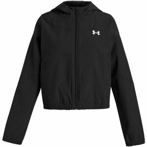 Under Armour RIVAL WOVEN Geacă ușoară pentru fete, negru, mărime M imagine
