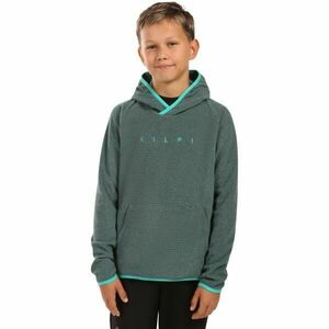 KILPI FLOND Hanorac fleece cu glugă pentru băieți, verde închis, mărime imagine