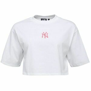 New Era NEW YORK YANKEES LEAGUE ESSENTIAL MIDI CROP Tricou pentru femei, alb, mărime imagine