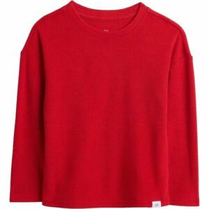GAP V-LS COZY WAFFLE CREW Tricou pentru copii, roșu, mărime 2Y imagine