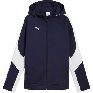 Puma TEAMEVOSTRIPE HOODED JACKET W Geacă sport damă, albastru închis, mărime imagine