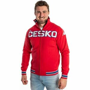 Kappa EROI JKT CZ Hanorac bărbați, roșu, mărime XXL imagine