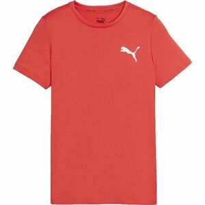 Puma ACTIVE SMALL LOGO TEE Tricou sport băieți, portocaliu, mărime imagine