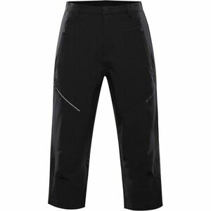 ALPINE PRO WEDER Pantaloni trei sferturi bărbați, negru, mărime imagine