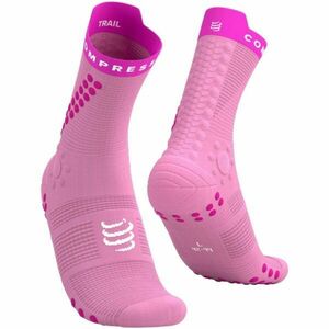 Compressport PRO RACING SOCKS v4.0 TRAIL Șosete de alergare, roz, mărime imagine