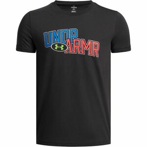 Under Armour OVERLAY WORDMARK Tricou pentru băieți, negru, mărime L imagine