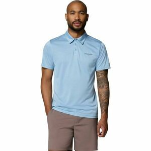 Columbia HIKE POLO Tricou polo bărbați, albastru deschis, mărime imagine