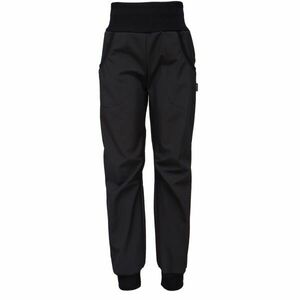 UNUO STREET Pantaloni softshell copii, negru, mărime 98-104 imagine