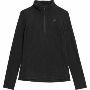 4F FLEECE 1/2 ZIP Hanorac fleece damă, negru, mărime imagine