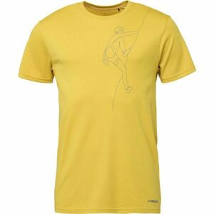 Head SANTIS Tricou pentru bărbați, galben, mărime imagine