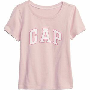 GAP V-HS SS LOGO T Tricou de fetițe, roz, mărime 3Y imagine