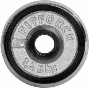 Fitforce PLC 1, 25KG 25MM Disc de greutate, argintiu, mărime imagine