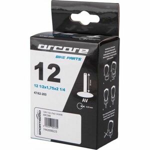 Arcore 12AV Cameră bicicletă, negru, mărime imagine