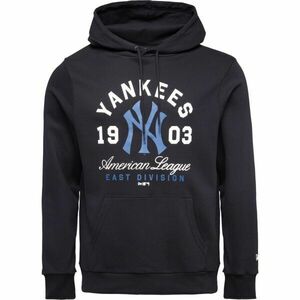 New Era NEW YORK YANKEES MLB WORDMARK HOODIE Hanorac pentru bărbați, negru, mărime imagine