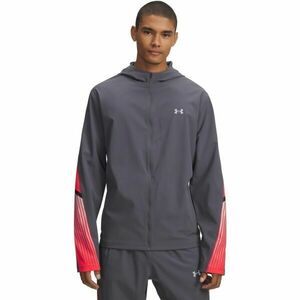 Under Armour VELOCITI STORM HOODED Geacă de alergare pentru bărbați, gri închis, mărime M imagine