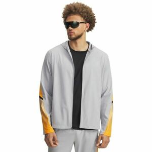 Under Armour VELOCITI STORM HOODED Geacă de alergare pentru bărbați, gri, mărime M imagine