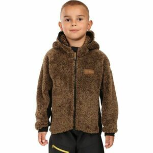 KILPI NORKA Hanorac fleece cu glugă băieți, maro, mărime imagine