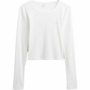 GAP V-JPN LS RIB TEE Tricou crop de damă, alb, mărime imagine