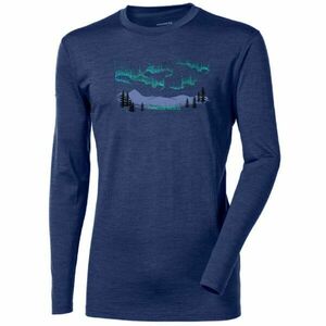 PROGRESS LOKI AURORA Tricou merino cu mânecă lungă pentru bărbați, albastru închis, mărime imagine