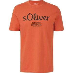 s.Oliver LOGO T-NOOS Tricou bărbați, portocaliu, mărime XXXL imagine