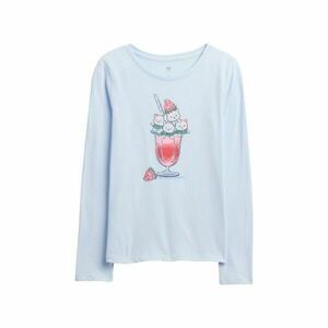 GAP V-SEPT LS VAL GR Tricou fete, albastru deschis, mărime imagine