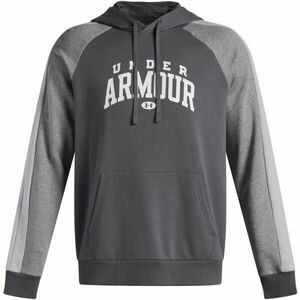 Under Armour RIVAL FLEECE COLORBLOCK Hanorac pentru bărbați, gri închis, mărime M imagine