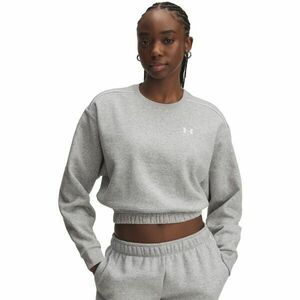 Under Armour RIVAL FLEECE PIPED CREW Hanorac pentru femei, gri, mărime M imagine