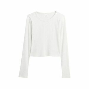 GAP V-JPN LS RIB TEE Tricou crop de damă, alb, mărime imagine