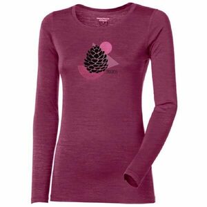 PROGRESS HELA CONE Tricou merino cu mânecă lungă de damă, mov, mărime imagine