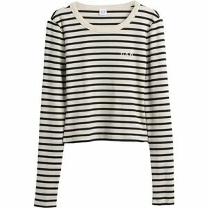 GAP V-JPN LS RIB TEE Tricou crop de damă, alb, mărime imagine