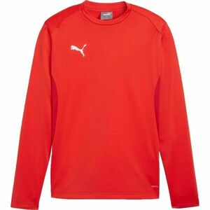 Puma TEAMGOAL TRAINING 1/4 SWEAT Hanorac sport pentru bărbați, roșu, mărime imagine