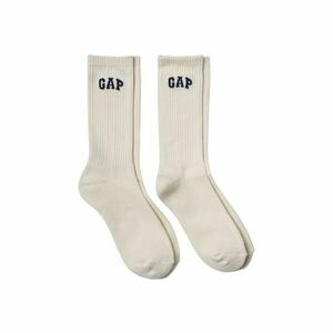 GAP V-STUDIO LOGO CREW 2PK Șosete damă, alb, mărime imagine