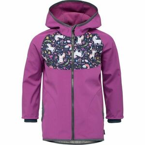 UNUO BASIC Geacă softshell pentru copii, roz, mărime 86-92 imagine