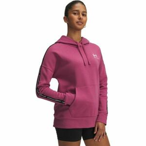 Under Armour ICON FLEECE TAPED Hanorac cu glugă damă, roșu, mărime M imagine