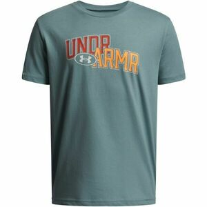 Under Armour OVERLAY WORDMARK Tricou pentru băieți, verde deschis, mărime S imagine