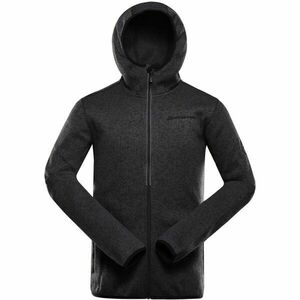 ALPINE PRO ZEG 2 Pulover călduros cu fermoar pentru bărbați, negru, mărime 5XL imagine