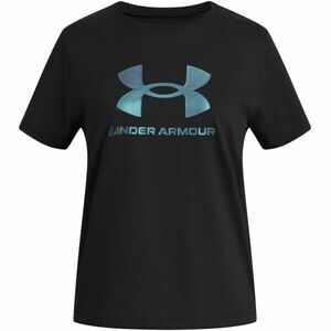 Under Armour RIVAL SHIMMER Tricou pentru fete, negru, mărime L imagine