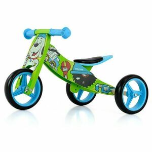 MILLY MALLY JAKE 2v1 Bicicletă multifuncțională pentru copii, verde, mărime imagine