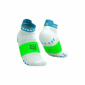 Compressport PRO RACING SOCKS V4.0 RUN LOW Șosete de alergare, alb, mărime imagine