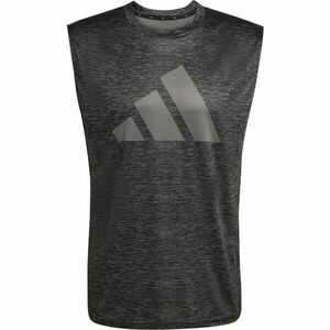 adidas WORKOUT ESSENTIALS BRANDLOVE TEE Tricou pentru bărbați, gri închis, mărime imagine