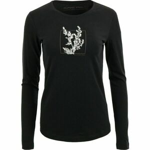 ALPINE PRO SFERA Tricou cu mânecă lungă pentru femei, negru, mărime imagine