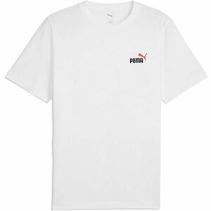 Puma ESSENTIALS 2COLOR SMALL NO 1 LOGO TEE Tricou bărbați, alb, mărime imagine