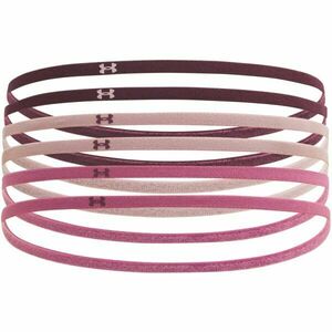 Under Armour MINI ELASTIC 6PK Bentițe damă, vișiniu, mărime imagine