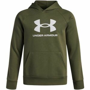 Under Armour RIVAL FLEECE BL HOODIE Hanorac de băieți, kaki, mărime L imagine