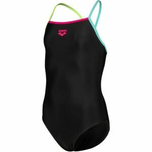 Arena LIGHT DROP SOLID Costum de baie fete, negru, mărime 8-9Y imagine