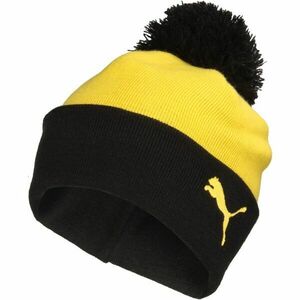 Puma BORUSSIA DORTMUND ESSENTIALS POM POM BEANIE Căciulă de iarnă, galben, mărime ADULT imagine