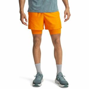 Under Armour LAUNCH 5 2-IN-1 Șort bărbați, portocaliu, mărime L imagine