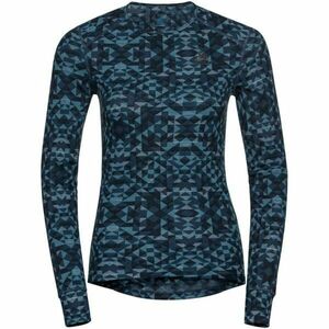 Odlo W BL TOP ACTIVEWARM ECO GRAPHIC Tricou funcțional femei, albastru, mărime imagine
